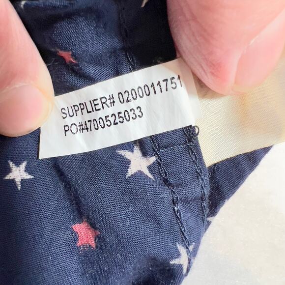 Denim & Supply Ralph Lauren Button Shirt Men XXL Reg Fit Red White Stars on Blue - Picture 9 of 12